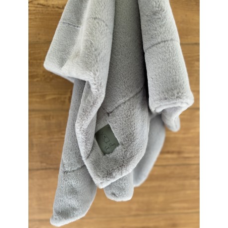 Koc Fluffy Plush 70 x 100 cm (jasnoszary)